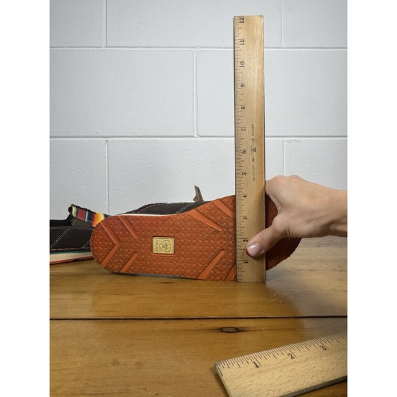 Ariat Brown Serape Stripe Slip-On Loafers Women's Size 7.5B Casual Runs Small 7 - Picture 8 of 10